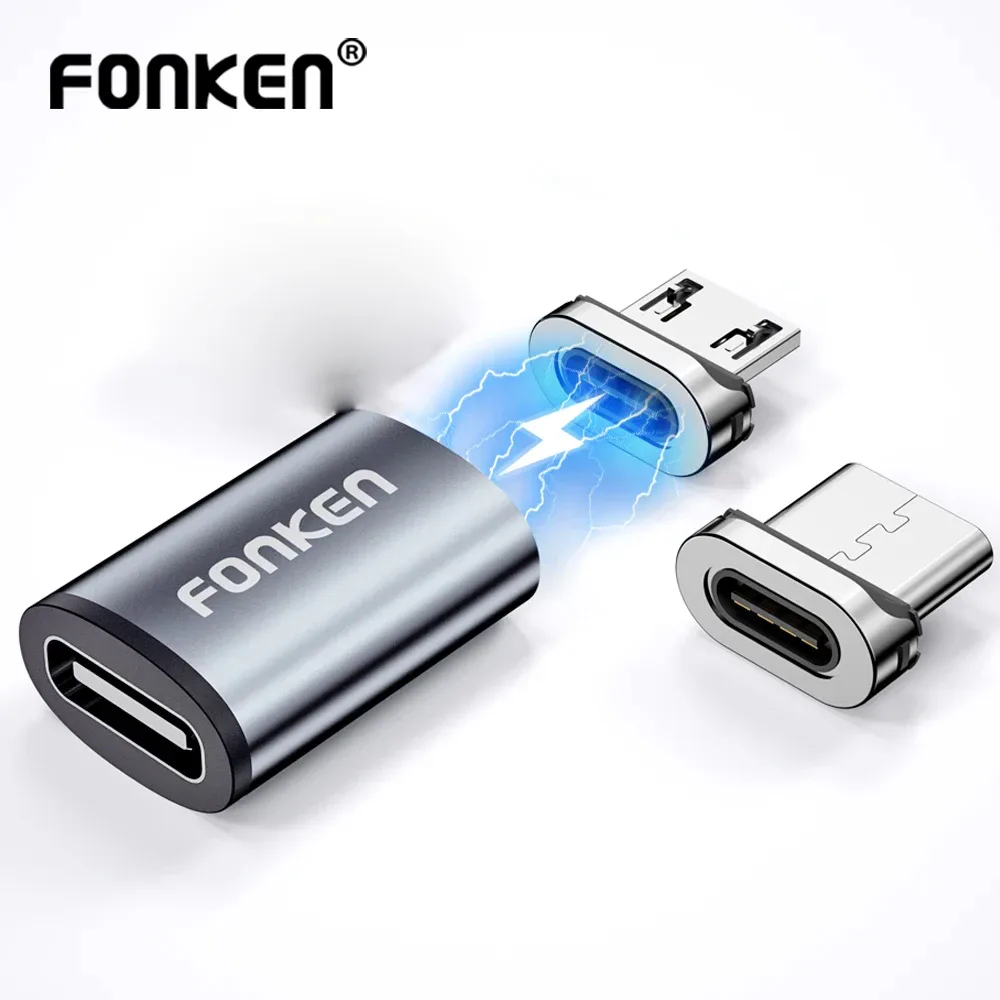 Adaptateur magnétique pour câble USB-C Micro ou Lightning
