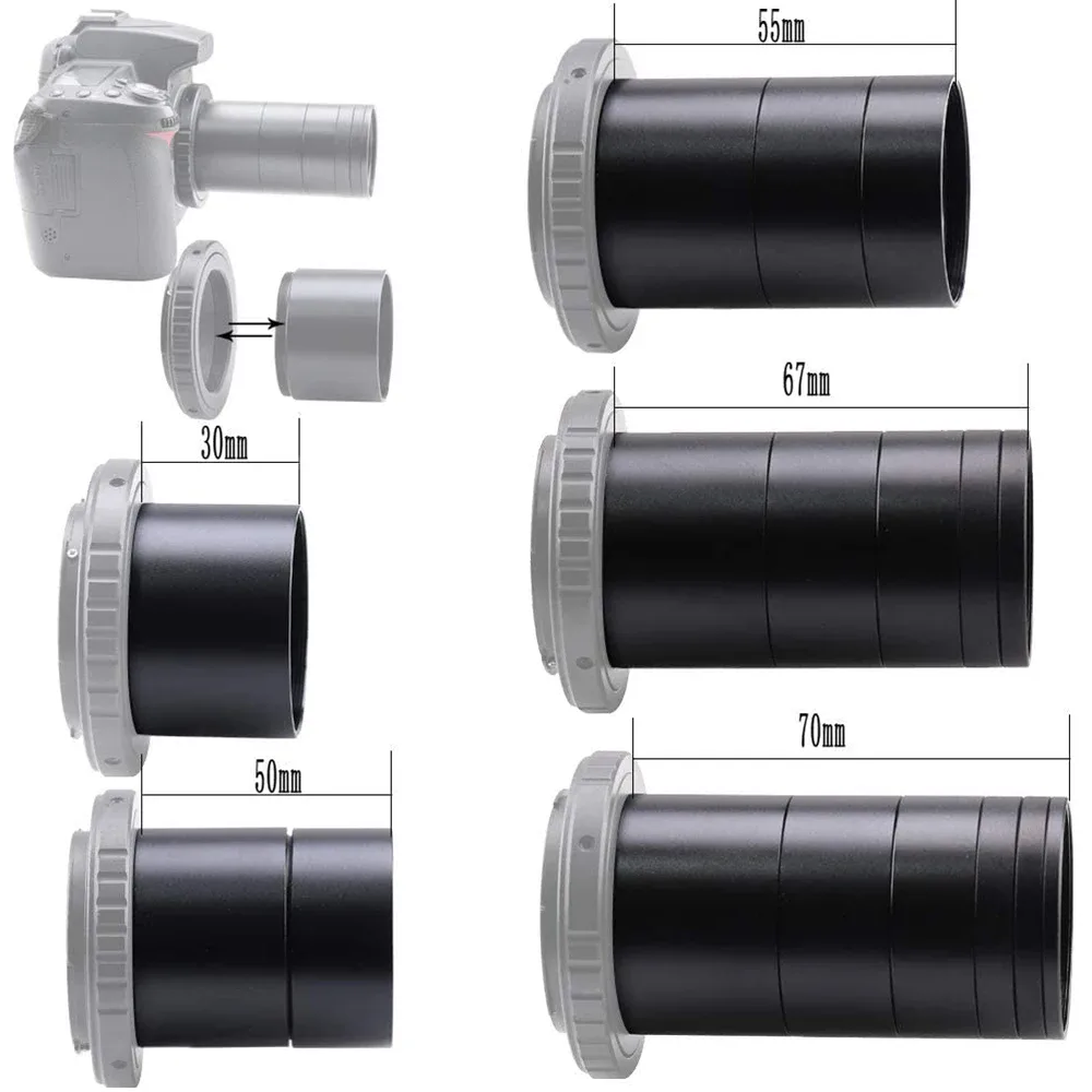 Tube d'extension T2 (M42x0.75) M42 à M42 Longueur 3 mm 5 mm