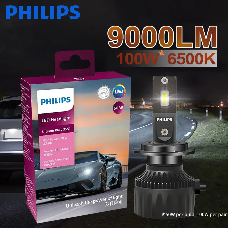 Ampoules LED auto haute puissance à lumière blanc pur