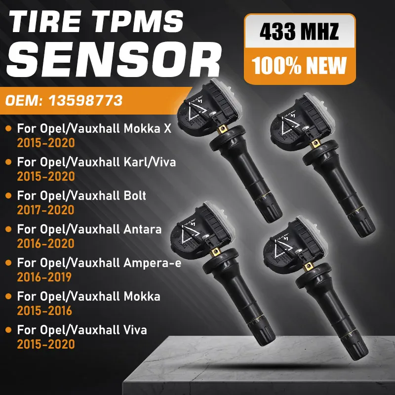 Capteur de pression des pneus TPMS pour Opel/Vauxhall Mokka X